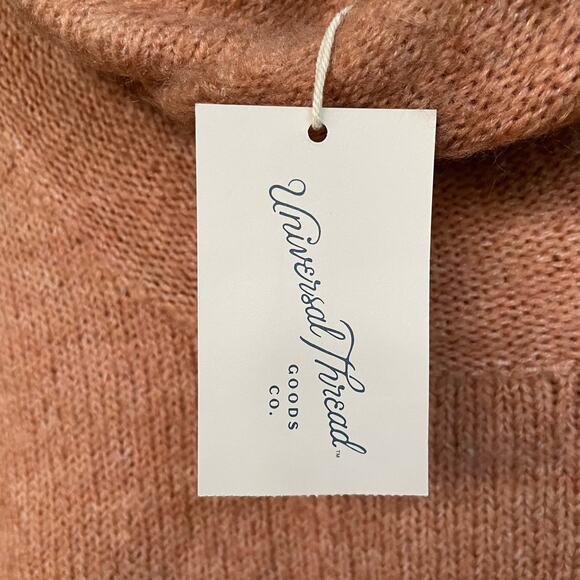 NWT Universal Thread Women's Knit Cowl Neck Sweater Pullover Orange Medium - Picture 5 of 9